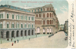 CPA Genova-Palazzo Dell' Accademia-Timbre      L2190 - Genova (Genoa)