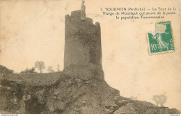 CPA Tournon-La Tour De La Vierge De Montègut-7-Timbre    L2178 - Tournon
