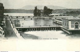 CPA Genève-La Cascade Du Rhône-122     L2161 - Genève