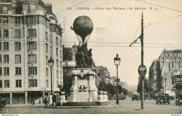 CPA Paris-Porte Des Ternes-Le Ballon-281-Timbre      L2234 - Arrondissement: 17