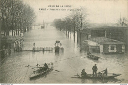 CPA Crue De La Seine-Paris-Porte De La Gare Et Quai D'Ivry   L2223 - Paris Flood, 1910