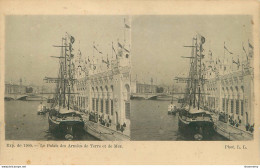 CPA Stéréoscopique-Paris-Exposition De 1900-Le Palais Des Armées De Terre Et Mer   L2223 - Ausstellungen