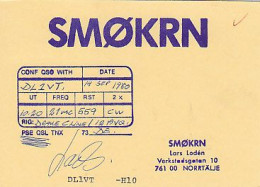 AK 210624 QSL - Sweden - Norrtälje - Radio Amateur