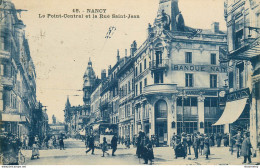 CPA Nancy-Le Point Central Et La Rue Saint Jean-19-Timbre    L2314 - Nancy