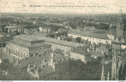 CPA Orléans-Vue Panoramique Prise De La Cathédrale-La Salle Des Fêtes-704    L2312 - Orleans