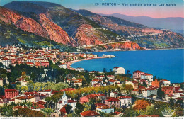 CPA Menton-Vue Générale Prise Du Cap Martin-29    L2312 - Menton