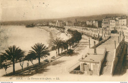 CPA Nice-La Terrasse Et Les Quais-Timbre    L2301 - Panorama's