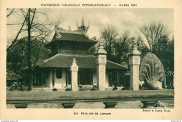 CPA Paris-Exposition Coloniale-Pavillon De L'Annam       L2283 - Exhibitions