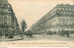 CPA Paris-Boulevard Des Capucines-Le Café De La Paix Et Le Grand Hôtel       L2283 - Autres & Non Classés