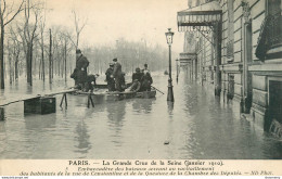 CPA Paris-La Grande Crue De La Seine-Embarcadère Des Bateaux-5    L2283 - Alluvioni Del 1910