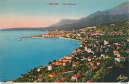 CPA Menton-Vue Générale-1-Timbre    L2280 - Menton