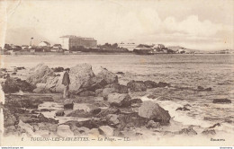 CPA Toulon-Les Sablettes-La Plage-1-Timbre      L2401 - Toulon