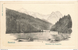 CPA Garmisch-Rissersee Mit Zugspitze-RARE      L2400 - Garmisch-Partenkirchen