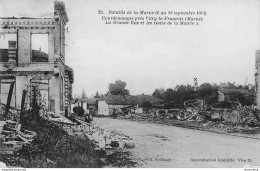 CPA Courdemanges Près Vitry Le François-La Grande Rue Et Les Restes De La Mairie-29       L2390 - Autres & Non Classés