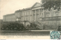 CPA Compiègne-Perspective Du Château, Vu Du Parc-79-Timbre   L2342 - Compiegne