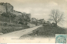 CPA Coucy Le Château-Les Remparts-35-Timbre    L2332 - Other & Unclassified