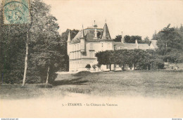 CPA Etampes-Le Château De Vauroux-5-Timbre     L2322 - Etampes