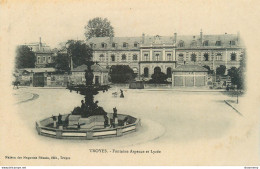 CPA Troyes-Fontaine Argence Et Lycée     L2322 - Troyes