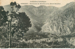 CPA Gorbio-Environs De Menton Et Le Mont Baudon-Timbre      L2320 - Autres & Non Classés