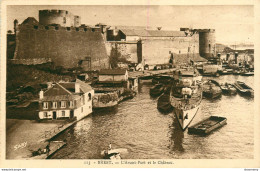 CPA Brest-L'Avant Port Et Le Château-113-Timbre      L2320 - Brest