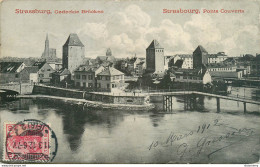 CPA Strasbourg-Ponts Couverts-Timbre   L2317 - Straatsburg