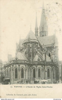 CPA Nantes-L'abside De L'église Saint Nicolas-75-Timbre   L2317 - Nantes