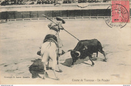 CPA Course De Taureaux-Un Picador-Timbre       L2456 - Corridas