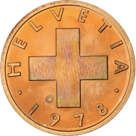 Suisse, 1 Rappen, Croix Suisse, 1978, Bern, BE, Bronze, SPL+, KM:46 - Otros & Sin Clasificación