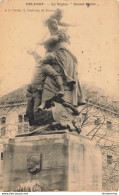 CPA Belfort-Statue De Quand Même-Timbre      L2417 - Otros & Sin Clasificación