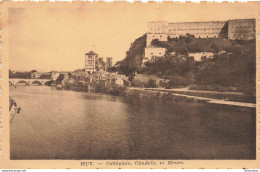 CPA Huy-Collégiale,citadelle Et Meuse-Timbre      L2408 - Hoei