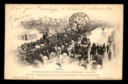 ALGERIE - ALGER - VISITE PRESIDENTIELLE AVRIL 1903 - ARRIVEE BOULEVARD DE FRANCE - Alger