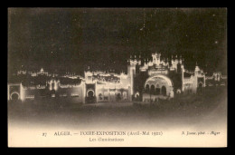 ALGERIE - ALGER - FOIRE-EXPOSITION AVRIL-MAI 1922 - LES ILLUMINATIONS - Algiers