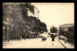 ALGERIE - ALGER - RUE DUMONT D'URVILLE ET PLACE BRESSON  - Algeri