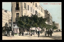 ALGERIE - ALGER - CARREFOUR DE L'AGHA - CARTE COLORISEE - Algerien