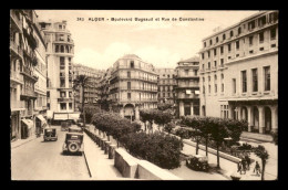 ALGERIE - ALGER - BOULEVARD BUGEAUD ET RUE DE CONSTANTINE - Algerien