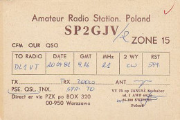AK 210627 QSL - Poland - Swiecie - Radio Amatoriale