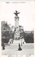 75-PARIS LE MONUMENT DE GAMBETTA-N°4475-B/0235 - Sonstige & Ohne Zuordnung