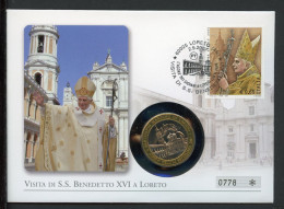 Vatikan Numisbrief 2007 Papst Benedikt XVI Besuch In Loreto (Num308 - Ohne Zuordnung