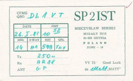 AK 210631 QSL - Poland - Gdynia - Radio Amateur