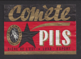 Etiquette De Bière Luxe Export   -  Brasserie Comète  à  Chalon Sur Marne (51) - Bier