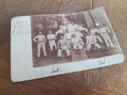 MAENNER In DEUTSCHLAND DAZUMAL - 1908 - TURN VEREIN In WEISSEM DRESS In POSE - HANTELN - Nach CRAILSHEIM - Sport