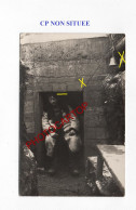 CP NON SITUEE-TRANCHEE-Poste D'observation-MG-Cloche-ALARME-CARTE PHOTO Allemande-GUERRE 14-18-1 WK-MILITARIA- - Guerre 1914-18