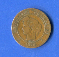 5  Cents  1874 A - 5 Centimes