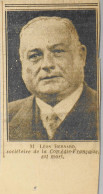 Coupure De Presse - Faire-part > Décès > Léon BERNARD Acteur Sociétaire De La Comédie-Française , Mort Le 20.11.1935 - Décès