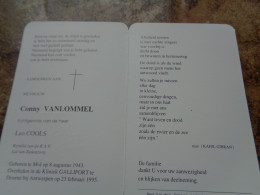 Doodsprentje/Bidprentje   Conny VANLOMMEL   Mol 1943-1995 Deurne - Religion & Esotericism