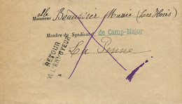 Pli Administratif D'Aubagne - 27 Janvier 1934 - Mention Retour à L'envoyeur - 1906-38 Semeuse Camée