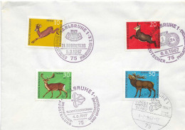 Postzegels > Europa > Duitsland > West-Duitsland > 1960-1969 > Brief Met 511-514 4 Verschillende Stempels (17300) - Storia Postale