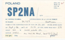 AK 210643 QSL - Poland - Torun - Radio Amateur