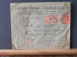 FRANCE/2173 LETTRE RECOMM.     FRANCE 2F  MERSON COMPL.  1926 TARIF 2.40F VALEUR DECLAREE - 1900-27 Merson