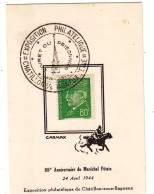 France - Document De 1944 - Oblit Chatillon Sous Bagneux - Exposition Philatélique - Livret Du Prisonnier - - Storia Postale